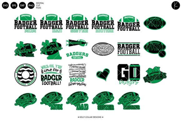 Badgers Football Bundle: Graphics & Crafts for Spirit Sellers