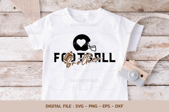 Brother Love American Football SVG: Graphics for Crafts & Content