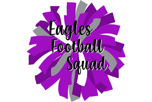 Eagles Football Squad Pom Pom Graphics for Crafts