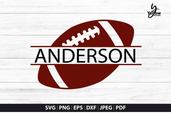 Football Name Frame SVG: Graphics for Crafts & Content
