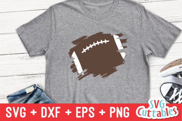 Football Paint Stroke Graphics for Crafts