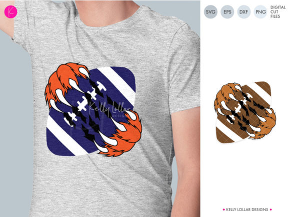 Football with Claws Graphics for Crafts