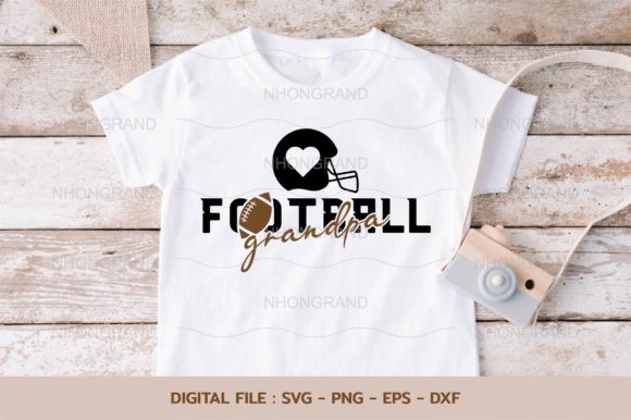 Grandpa Love American Football SVG: Graphics for Crafts & Heartfelt Branding