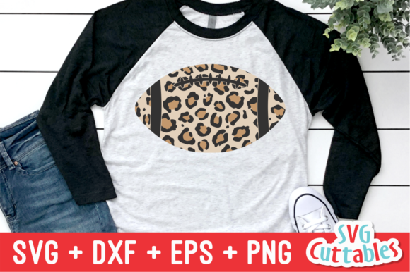 Leopard Print Football: Graphics for Crafts