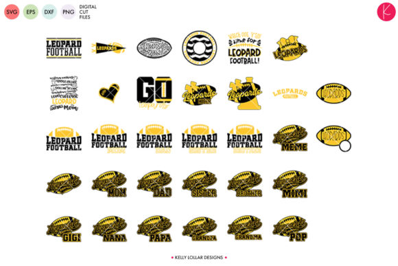 Leopards Football Bundle: Graphics & Crafts