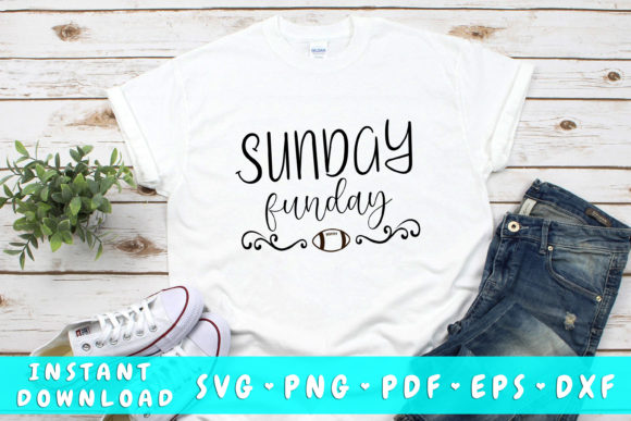 Sunday Funday Football SVG for Crafts & Graphics
